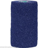 Wrap-It-Up 4" Self Cohesive Flexible Bandages Pets Animals & Humans 18CT, Blue Piccardmeds4pets.com